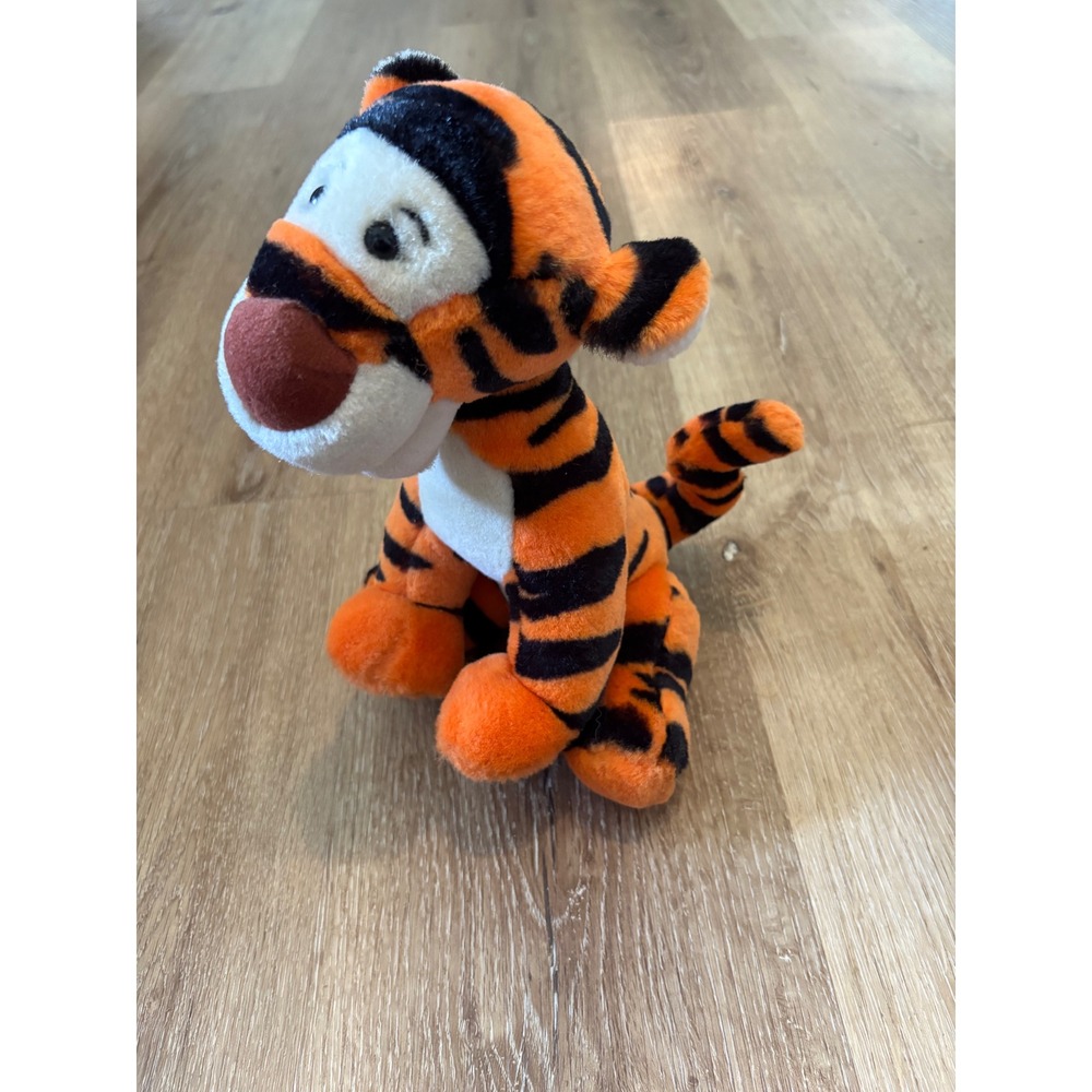 Disney Tigger Plush Stuffed Animal Toy Small 10" VTG Disneyland Disney